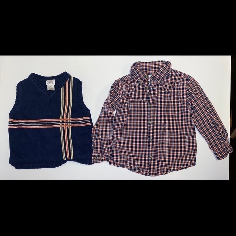 Talbots Boys size 4 Dress Shirt/Sweater